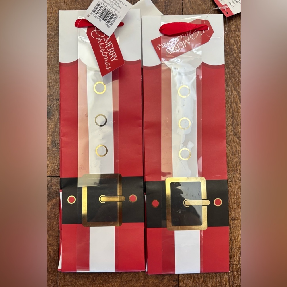 Christmas bags bows box paper NEW NWT Approx 4 lbs Santa candy cane tree - Picture 11 of 16